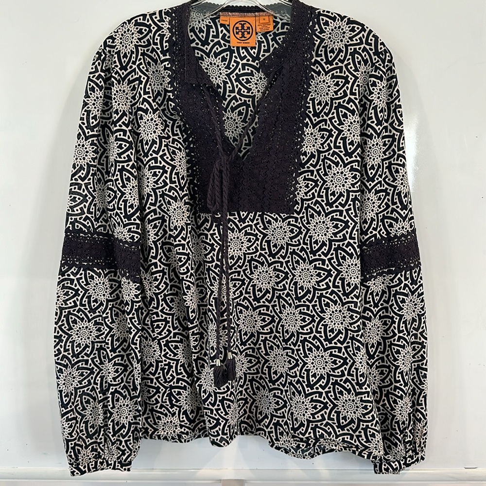 Tory Burch Black and White Blouse